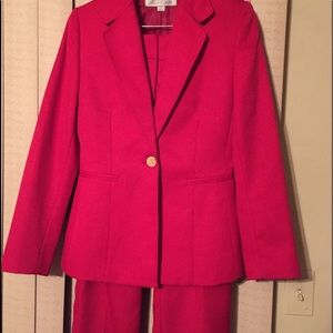 Red Pant suit